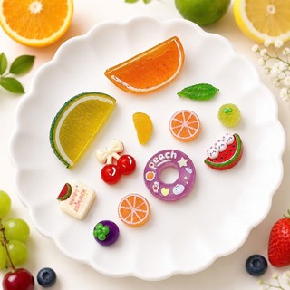 [ĐỘC QUYỀN] Set Charm Fresh Fruit Summer Resin Cao Cấp, Bộ Charm Hoa Quả Nhiệt Đới Cam Chanh Cherry Donut Và Dưa Hấu