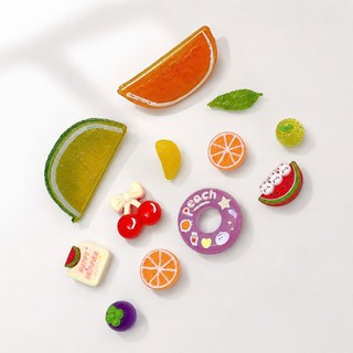 [ĐỘC QUYỀN] Set Charm Fresh Fruit Summer Resin Cao Cấp, Bộ Charm Hoa Quả Nhiệt Đới Cam Chanh Cherry Donut Và Dưa Hấu