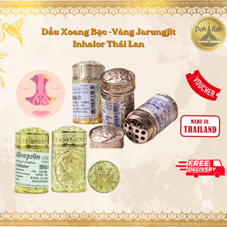 [ HÀNG CHUẨN THÁI ] Dầu Xoang Bạc -Vàng Jarungjit Inhalor Thái Lan - SHOP DẦU DOKRAK