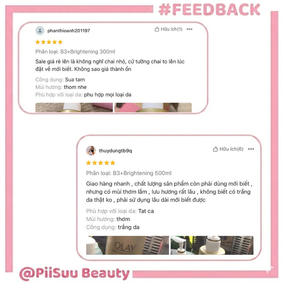 Sữa dưỡng thể, Sữa tắm OLAY B3 Whitening Body Lotion Vitamin C +Niacinamide dưỡng ẩm, dưỡng trắng cho làn da mịn màng