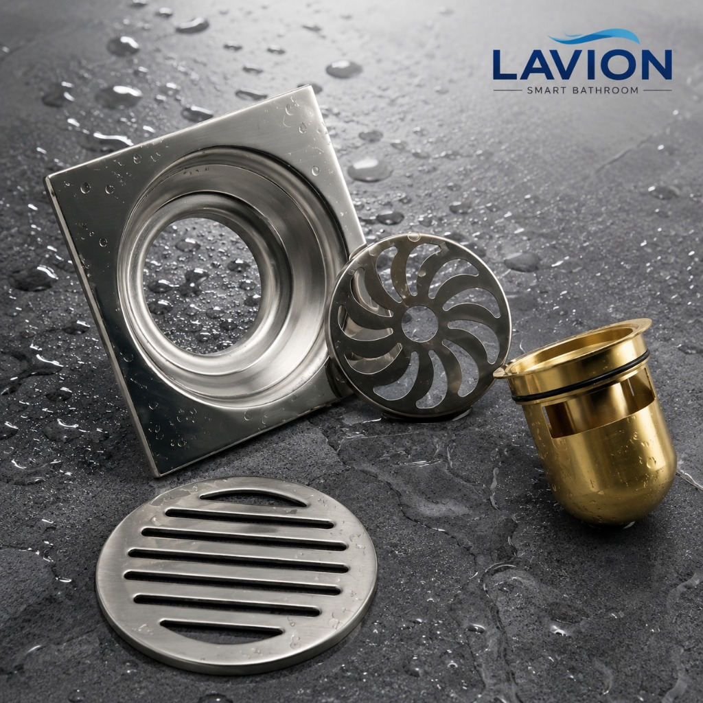 PHỄU THOÁT SÀN INOX 304 NGĂN MÙI, CHỐNG HÔI 2 NGĂN – THOÁT NƯỚC NHANH, KÍCH THƯỚC 12X12, 15X15