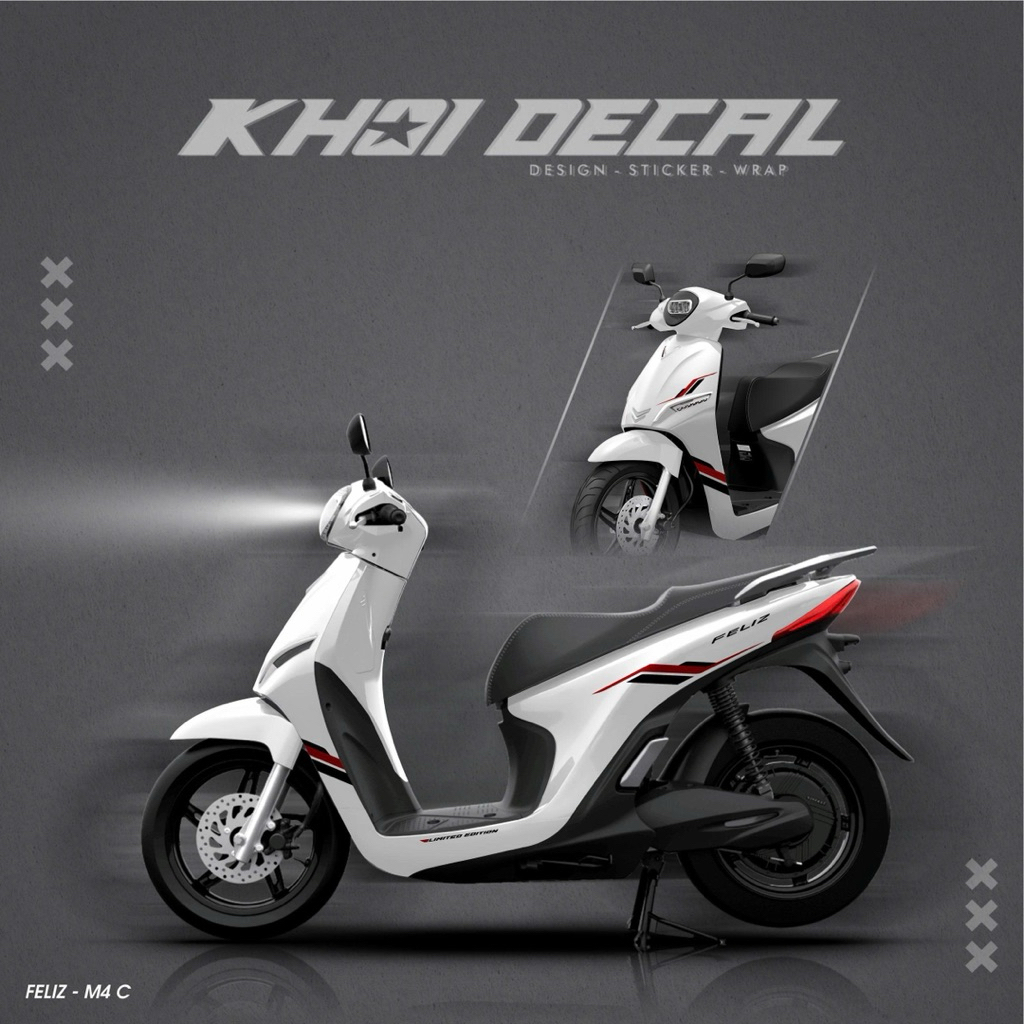 Tem Feliz decal cao cấp