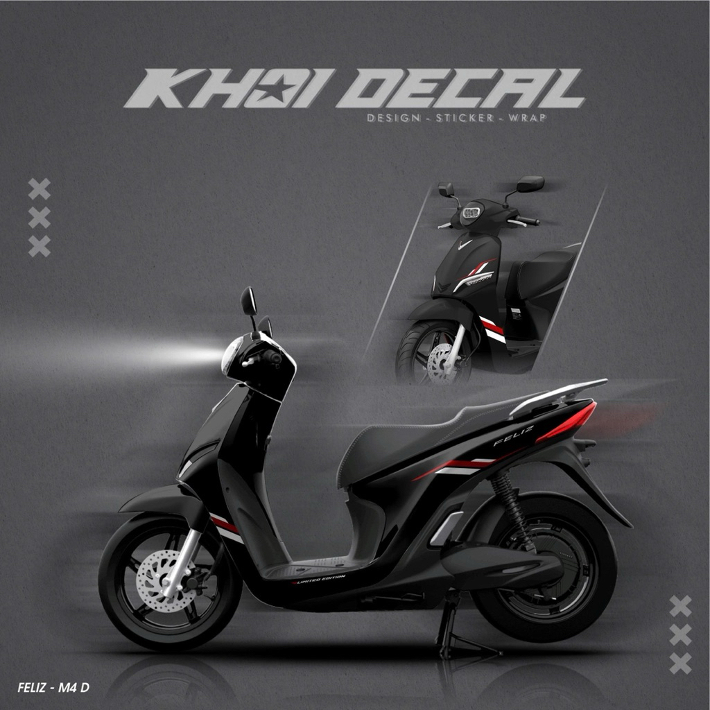 Tem Feliz decal cao cấp