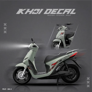Tem Feliz decal cao cấp 3 lớp chống thấm nước