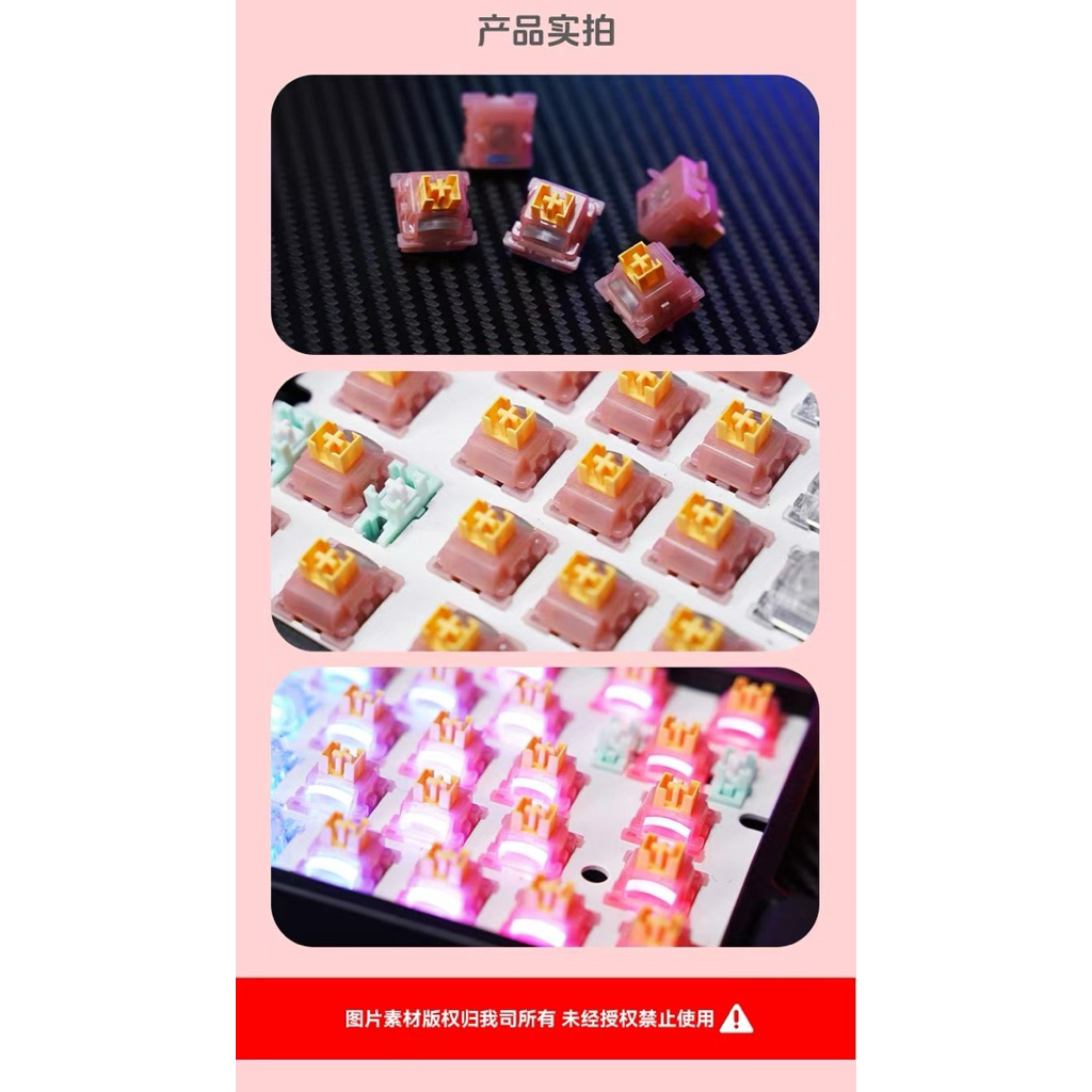 [Sẵn Hàng-Combo] Switch Outemu Magnetic Silent Peach V3 HE | BigBuy360 - bigbuy360.vn