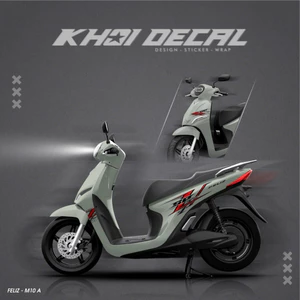 Tem xe điện Feliz decal cao cấp