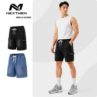 Quần Jean Ngố Nam Ống Rộng Cạp Chun Dây Rút  Jean Wash Đen Form Rộng Retro  Phong Cách Streetw