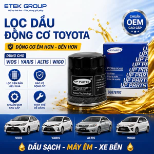 Lọc dầu động cơ ô tô dùng cho : TOYOTA VIOS 04-20, YARIS, COROLLA ALTIS 01-09, WIGO