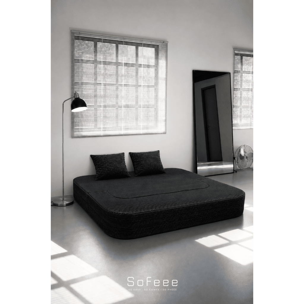 SOFEEE Sofa Giường Gấp Gọn Đa Năng 2in1 Hút Chân Không – Sofa kiêm Giường Ngủ Cho Phòng Khách Căn Hộ Nhỏ (Tặng 2 gối)
