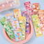 Set 100 Tấm Sticker Dán Hoạt Hình, Màu Sắc, Hoa Quả 13*4.5Cm