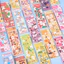Set 100 Tấm Sticker Dán Hoạt Hình, Màu Sắc, Hoa Quả 13*4.5Cm