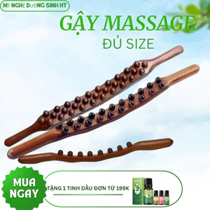 Gậy gỗ mát xa toàn thân, đả thông kinh mạch giảm đau mỏi cơ thể ngay tại nhà - Mỹ nghệ dưỡng sinh HT