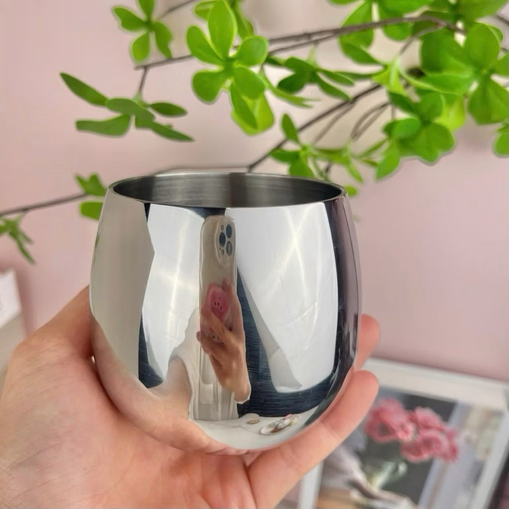 Cốc hình quả trứng 350ml inox 18/10 - O212