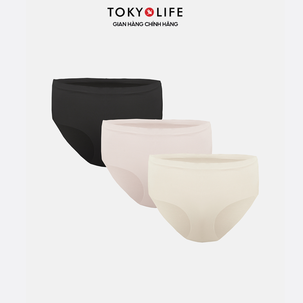 Quần Lót Nữ TOKYOLIFE Tàng Hình Kiểu Dáng Hipster Cạp Cao Tôn Dáng Tự Nhiên Gói 3 Chiếc - 40006033