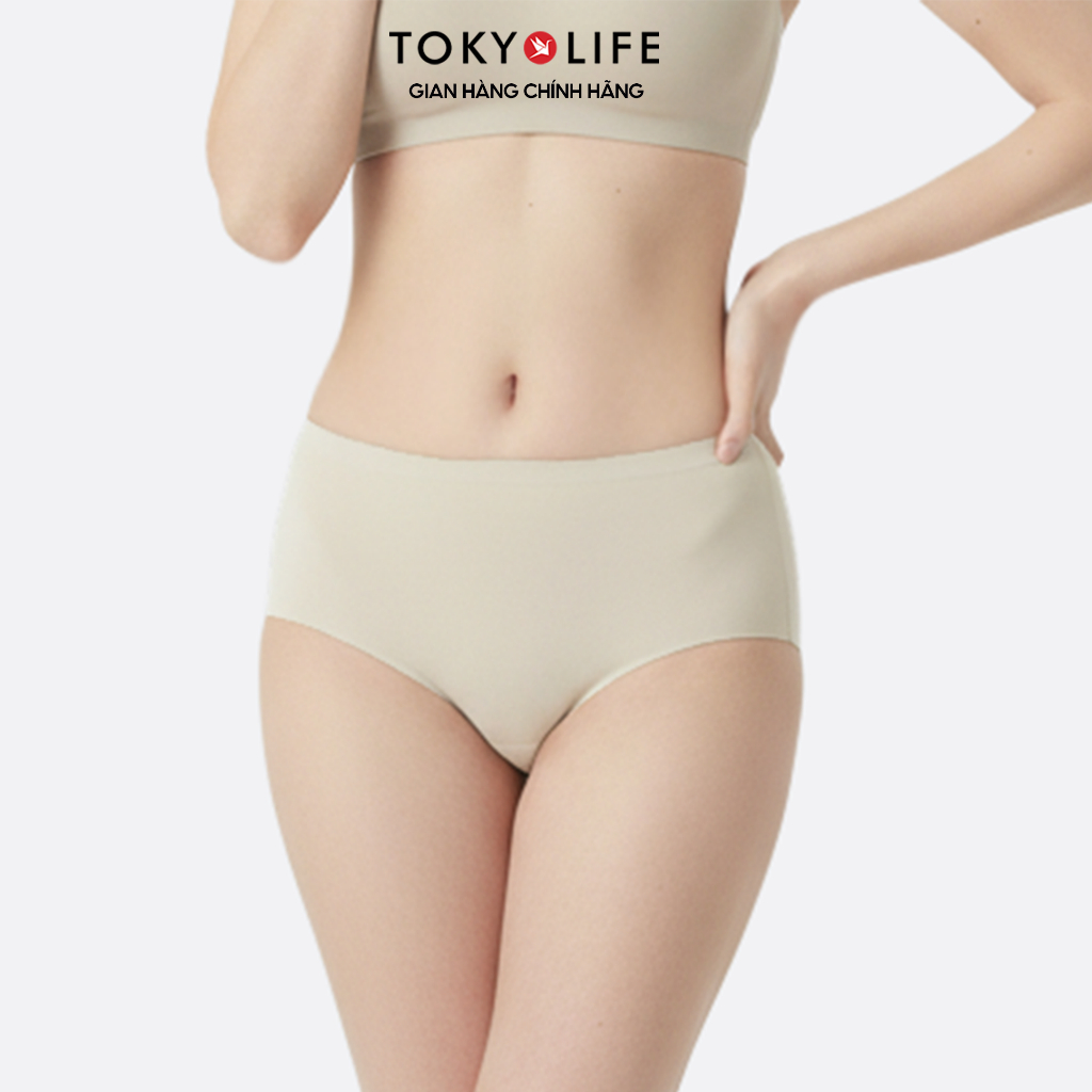 Quần Lót Nữ TOKYOLIFE Tàng Hình Kiểu Dáng Hipster Cạp Cao Tôn Dáng Tự Nhiên Gói 3 Chiếc - 40006033