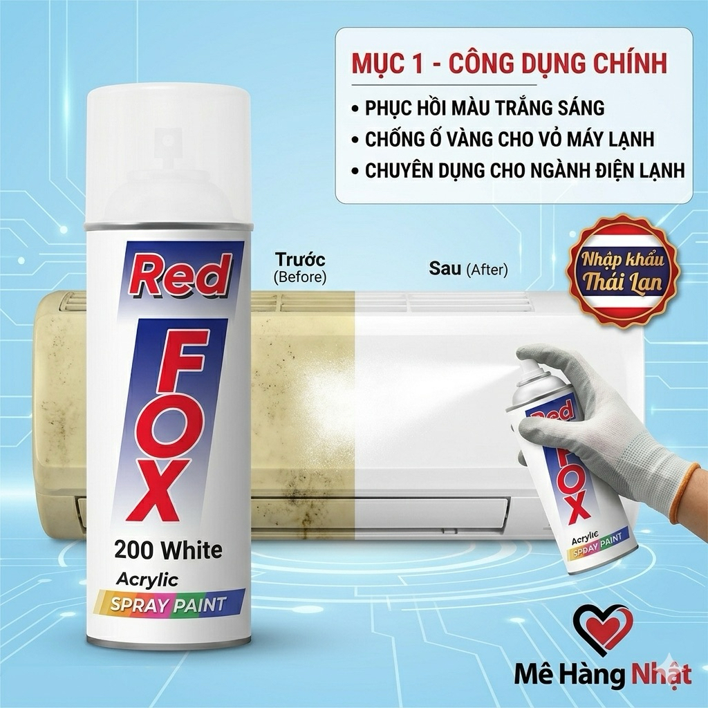 SƠN RED FOX TRĂNG ( WHITE 200) MADE THAILAN