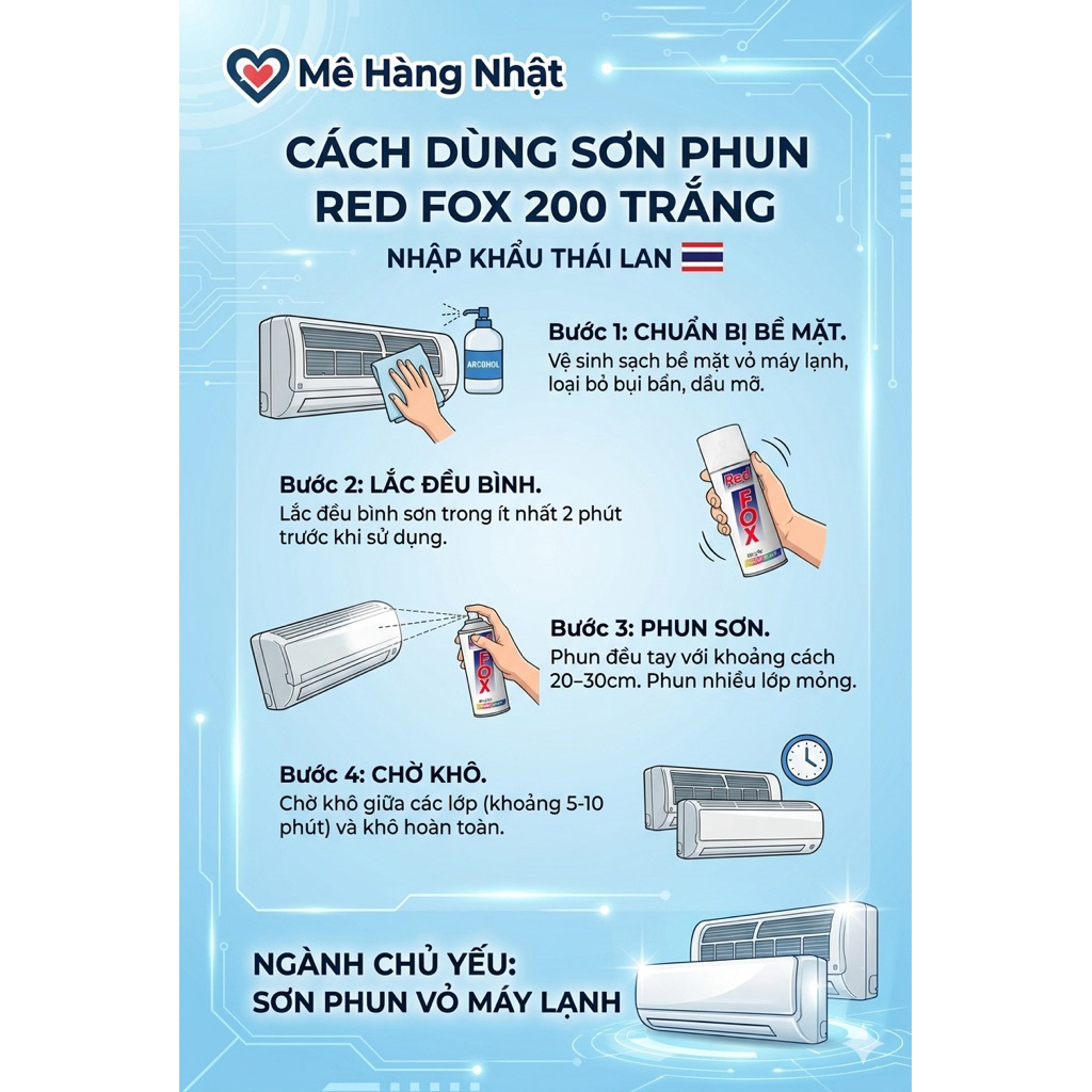 SƠN RED FOX TRĂNG ( WHITE 200) MADE THAILAN