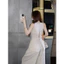 ”Sakai Set” Set áo yếm sát nách dáng peplum xoè xẻ tà thắt dây lưng kèm quần suông ống rộng trẻ trung thanh lịch