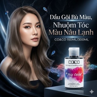 Dầu Gội Bù Màu,  Nhuộm Tóc Màu Nâu Lạnh CO&CO 150ML/300ML