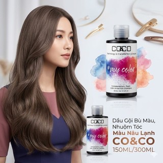 Dầu Gội Bù Màu,  Nhuộm Tóc Màu Nâu Lạnh CO&CO 150ML/300ML