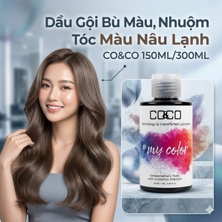 Dầu Gội Bù Màu,  Nhuộm Tóc Màu Nâu Lạnh CO&CO 150ML/300ML
