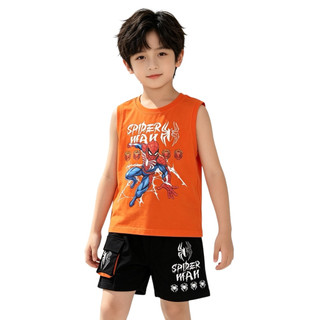 Bộ Quần Áo Thun Cotton 4 Chiều Cao Cấp Sát Nách In spider man Cho Bé Trai từ 13 - 27Kg - hãng YOKO