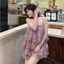 Đầm 2 dây voan tơ xếp tầng phối viền ren dáng babydoll sang chảnh , Váy 2S bản mảnh phối bèo tầng bồng bềnh tiểu thư