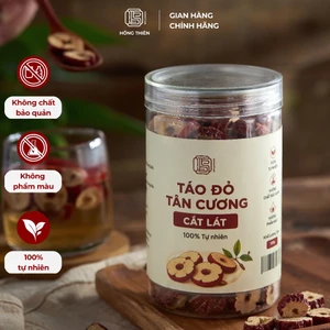 Táo đỏ cắt lát sấy khô , pha trà táo đỏ thơm ngọt