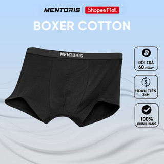 Quần Lót Boxer Nam MENTORIS Vải Cotton Mềm Mịn, Kháng Khuẩn, Thoáng Khí, Thấm Hút Mồ Hôi MBX01