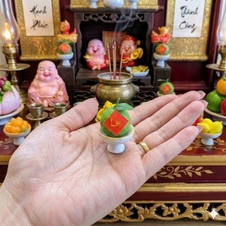 Đĩa Bưởi Thờ Cúng Tài Lộc Phát Tài Bàn Thờ mini