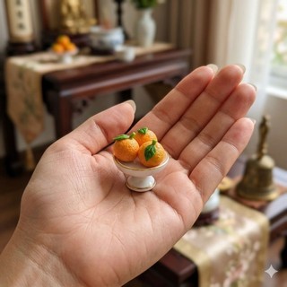 Đĩa Bưởi Thờ Cúng Tài Lộc Phát Tài Bàn Thờ mini