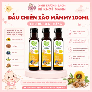 Dầu Chiên Xào Mămmy Cho Bé Chịu Nhiệt Tới 200°C, giữ trọn vẹn dinh dưỡng, bổ sung Omega-3, Vitamin E