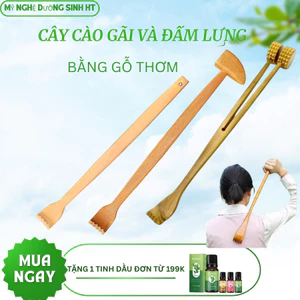 Cây gãi và đập lưng tạo tiếng kêu bằng gỗ thơm, xoa bóp, giảm đau mỏi cơ thể -Mỹ Nghệ Dưỡng Sinh HT