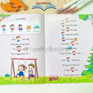Sách - Tập Nói Tập Đọc - Bộ 3 Quyển - Thơ Truyện Câu Đố - Giúp Bé Phát Triển Tư Duy Ngôn Ngữ Giao Tiếp Cho Bé