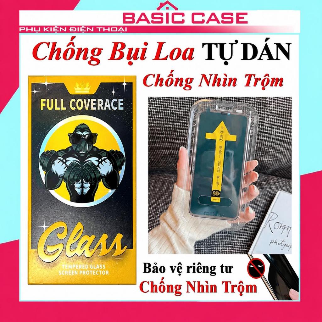 Kính Cường Lực Chống Nhìn Trộm có Khung Tự Dán Dành Cho iphone  7plus x xsmax 11 12 13 14 15 16 17 pro max plus