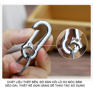 Móc Khóa Kim Loại Càng Cua Cao Cấp - Móc Treo Chìa Khóa Xe Máy, Balo Siêu Bền Tiện Lợi