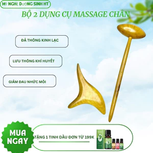 Bộ đôi gõ ấn huyệt chân tay bằng gỗ thơm, lưu thông khí huyết và đả thông kinh mạch - Mỹ Nghệ Dưỡng Sinh HT