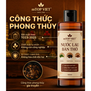 Nước lau bàn thờ - Làm sạch, bao sái bàn thờ, thu hút tài vận 500ml - Nước thơm bàn thờ