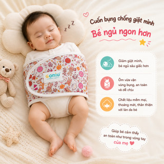 Khăn Quấn Coniu , Ủ Quấn Tay Chống Giật Mình Cho Bé Sơ Sinh Ngủ Ngoan