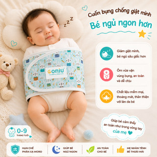 Khăn Quấn Coniu , Ủ Quấn Tay Chống Giật Mình Cho Bé Sơ Sinh Ngủ Ngoan
