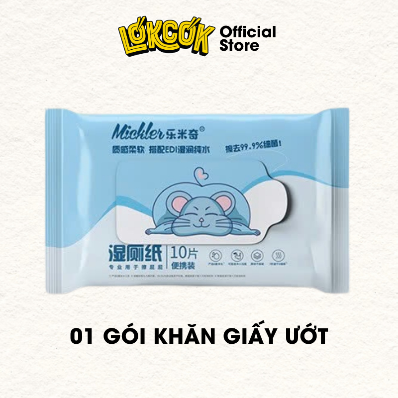 [Hàng Tặng Không Bán] Khăn ướt cute tiện lợi LOKCOK