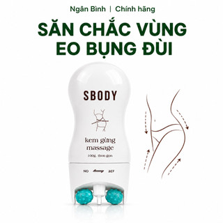 [MUA 1 TẶNG 1] Thanh lăn giảm mỡ SBODY - Kem massage săn chắc thon gọn vòng 2 bụng
