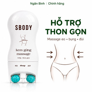 [MUA 1 TẶNG 1] Thanh lăn giảm mỡ SBODY - Kem massage săn chắc thon gọn vòng 2 bụng