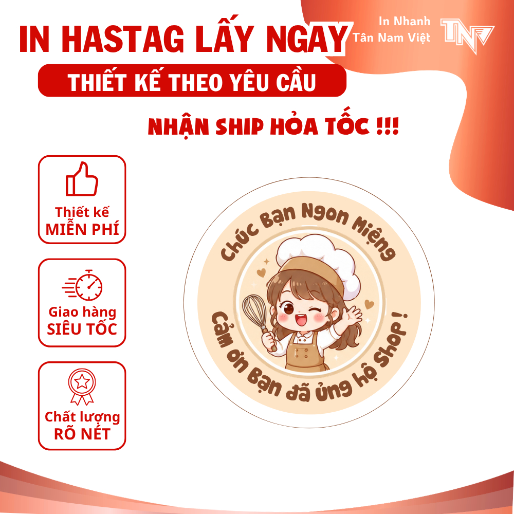 SET 140 TEM CHÚC NGON MIỆNG 4x4CM – TEM DÁN HỘP BÁNH, HỘP ĐỒ ĂN, BAO BÌ THỰC PHẨM