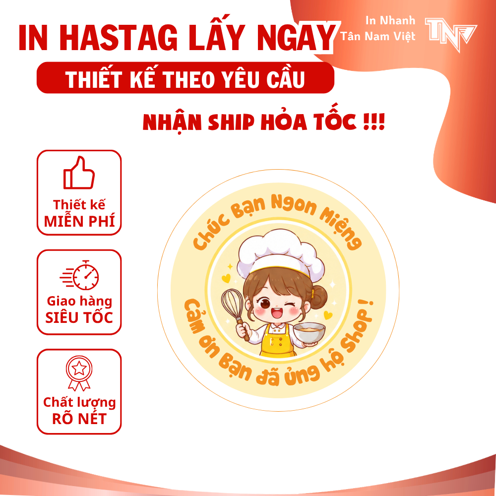 SET 140 TEM CHÚC NGON MIỆNG 4x4CM – TEM DÁN HỘP BÁNH, HỘP ĐỒ ĂN, BAO BÌ THỰC PHẨM