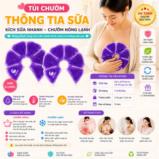 Túi Chườm Ngực Coniu Cho Mẹ Sau Sinh, Chườm Nóng Lạnh Giúp Mẹ Thông Tắc Tia Sữa, Kích Sữa, Giảm Đau Ti( Hộp 2 Chiếc)