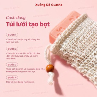 Túi Lưới Tạo Bọt Xà Bông Siêu Mịn Có Dây Rút Tiện Lợi Tạo Bọt Nhanh Giúp Da Sạch Sâu Chât Liệu An Toàn Với Làn Da