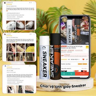 Chai Xịt Tạo Bọt Vệ Sinh Giày Cao Cấp XIMO SNEAKER 300ml – Làm Sạch Khô Siêu Tốc, Trắng Sáng Như Mới | GigaMax Home