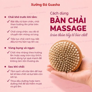 [ MỚI ] Bàn Chải Khô Body Mẫu Mới Tay Cầm Gỗ Sồi Có Dây Treo Tiện Lợi Tẩy Da Chết Nhẹ Nhàng Giúp Da Mịn Màng Sáng Khỏe