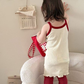Set 2 váy ôm body hoạ tiết mèo dễ thương mềm mát thời trang mùa hè cho bé